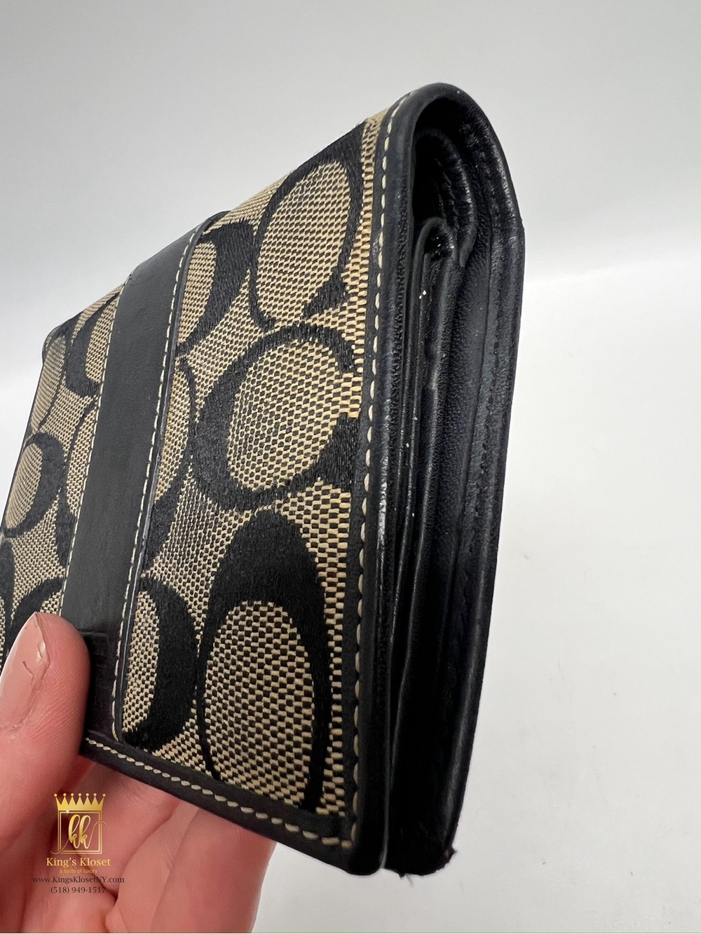 Coach Signature Bifold Wallet - Picture 3 of 11